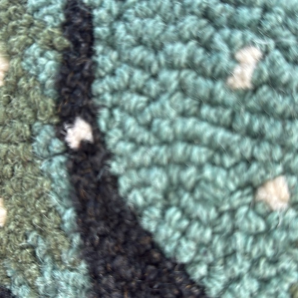 Crate & Barrel snowdog needlepoint dog Christmas tree pillow - Picture 5 of 8